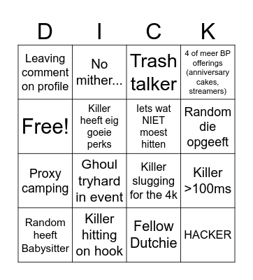 Voor Peppie <3 Bingo Card