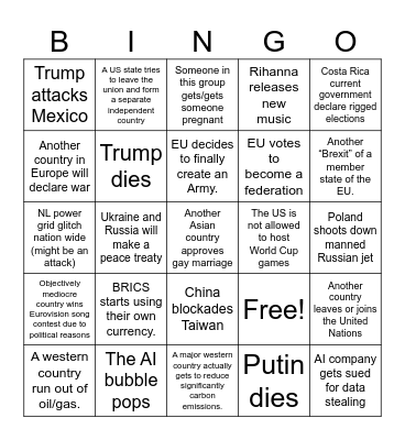 Carlos wild bingo Card