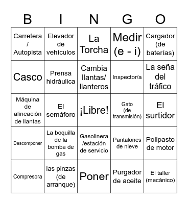 Equipo Bingo Card