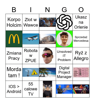 Arturito Bingo Card