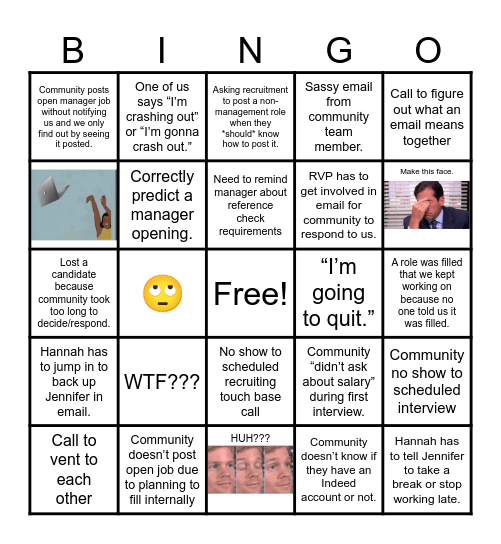 Recruiting Bingo 2026 Bingo Card
