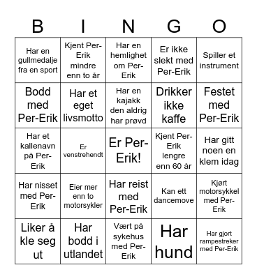 Mingelbingo Card