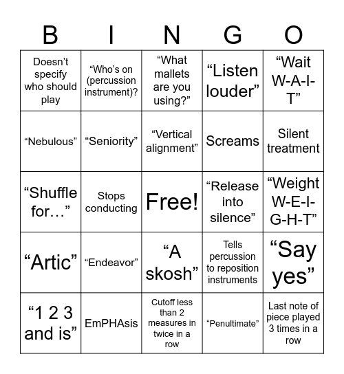 Blingo Bingo Card