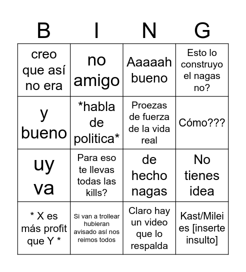 Alonsobingo Card