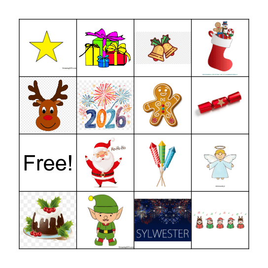 Christmas Bingo Card