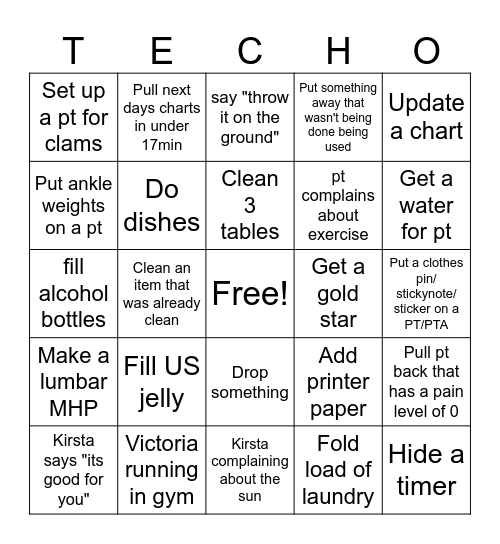 TECH BINGO Card