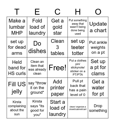 TECH BINGO Card