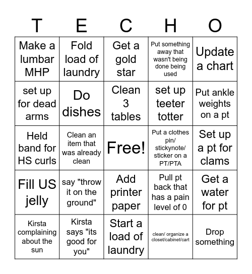 TECH BINGO Card