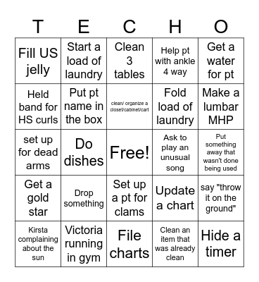 TECH BINGO Card