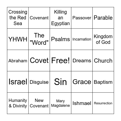 HRE Unit 3 Review BINGO Card