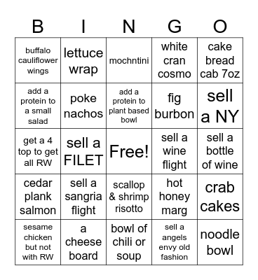 HARVEST BINGO Card