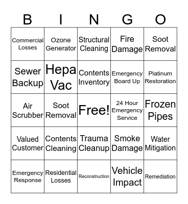 Platinum Restoration Bingo Card