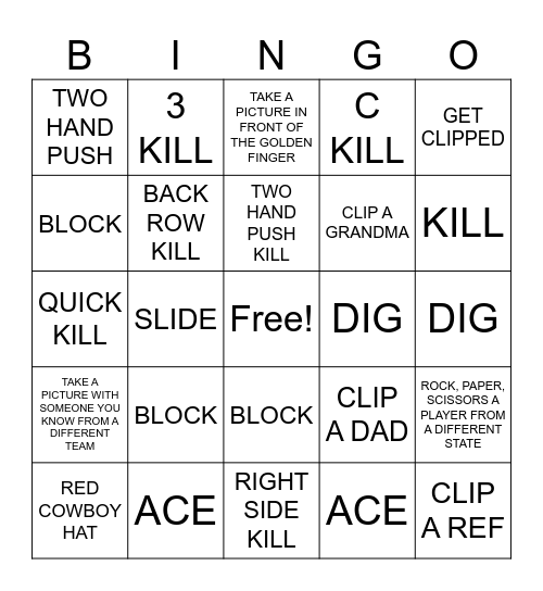 ANDREA'S BINGO Card