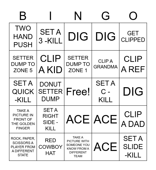 ADELYN'S BINGO Card
