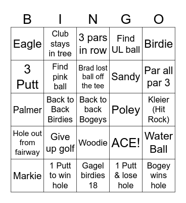 Crossville Bingo Card
