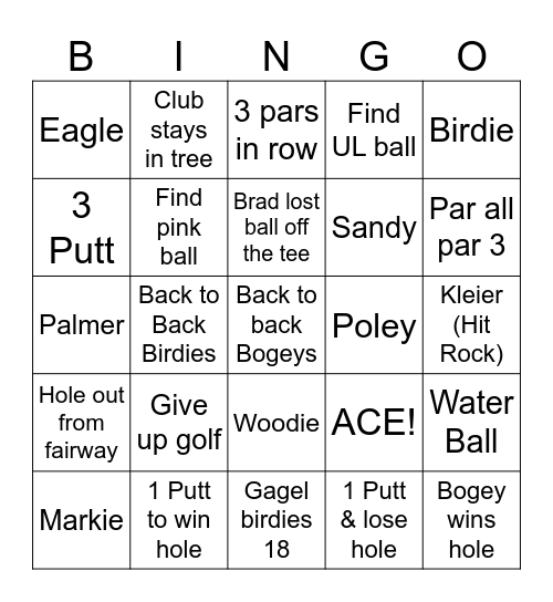 Crossville Bingo Card