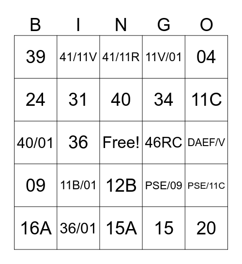 911 WHAT'S YOUR EMERGENCY? Bingo Card