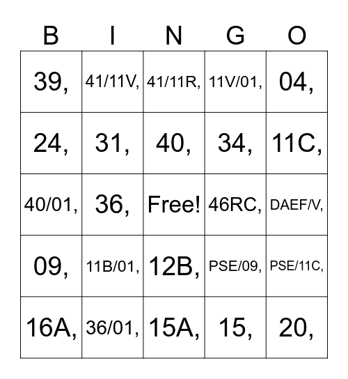 911 WHATS YOUR EMERGENCY? Bingo Card