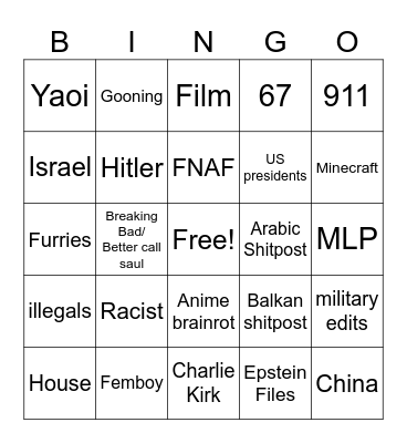 Instagram Reels Bingo Card