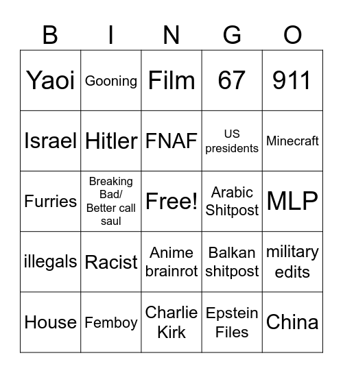 Instagram Reels Bingo Card