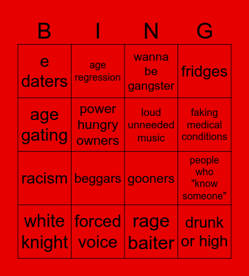 vr bingo Card