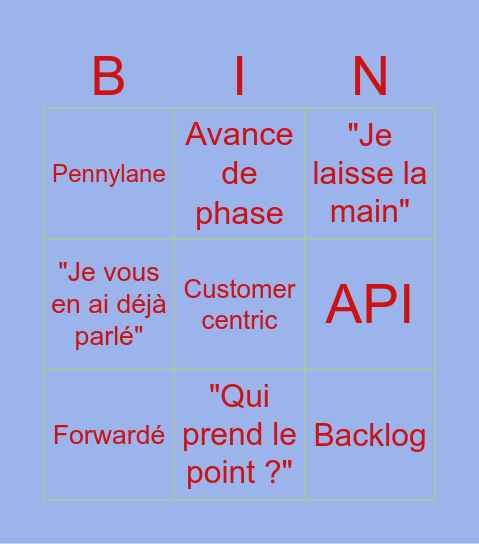 REUUUUUUUUUNION Bingo Card