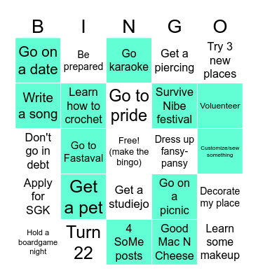 New Years Bingo 2026 Bingo Card