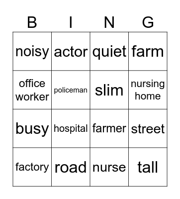 Bingo Card