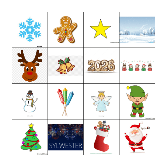 Christmas Bingo Card