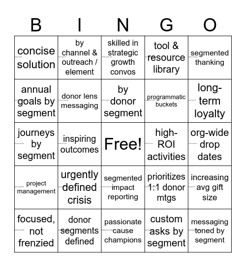 SUPERSTAR DEVELOPMENT TEAM Bingo Card