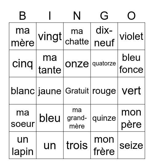 Sophie Ladines Bingo Card