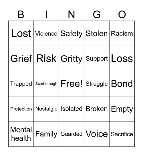 Brother Bingo Card