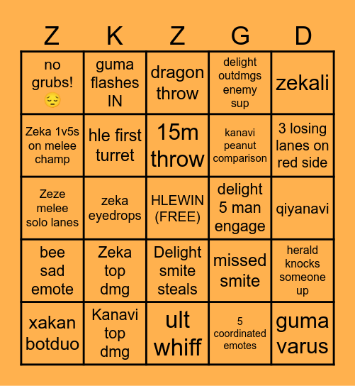 HLECORD 2026 BINGO Card