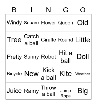 Review Bingo Card