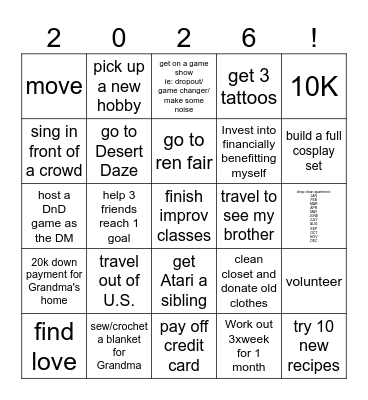 Bingo Card