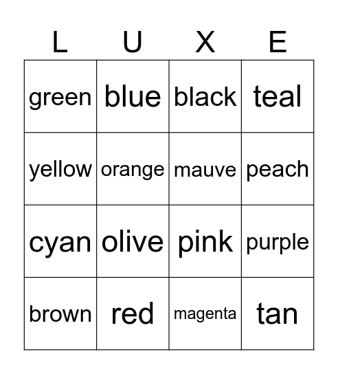 Wave 8 Bingo Card