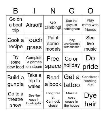 2026 bingo! Bingo Card