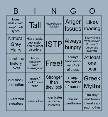 Kinga Kinnie Bingo Card