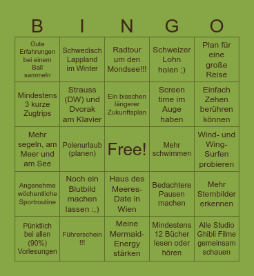 2026 Bingo✨ Bingo Card