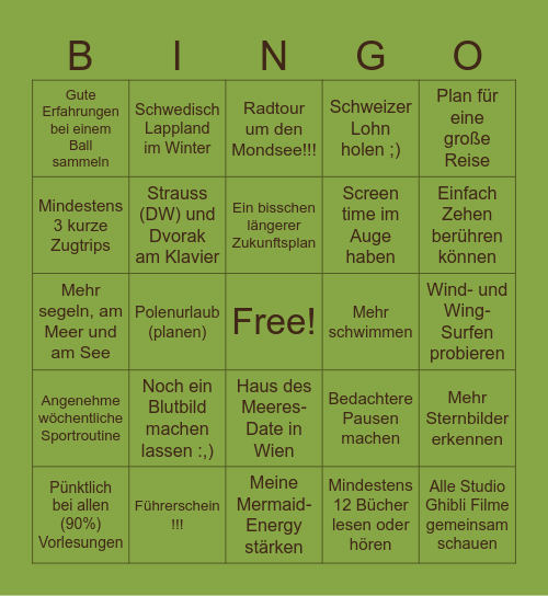 2026 Bingo✨ Bingo Card