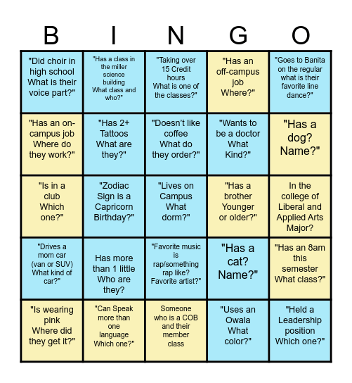 Sisterhood Bingo 2026 Bingo Card