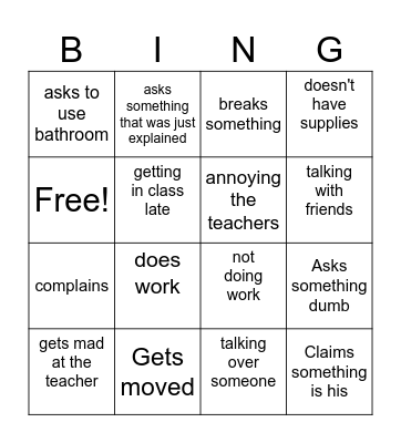 Austin Bingo Card