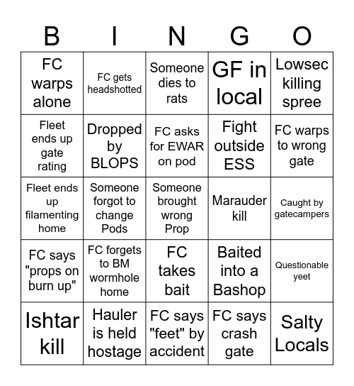 FC bingo 2026 Bingo Card