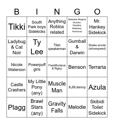 Fortnite collab wishlist - 2026. Bingo Card