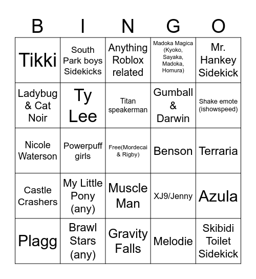 Fortnite collab wishlist - 2026. Bingo Card
