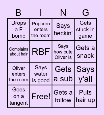 Mads Bingo Card