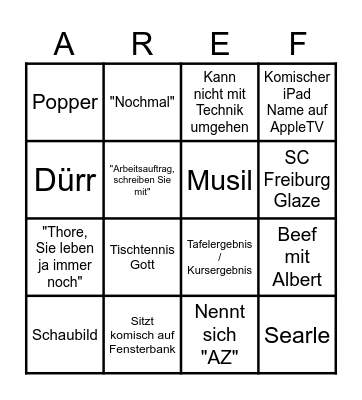 Azizieh Bingo Card