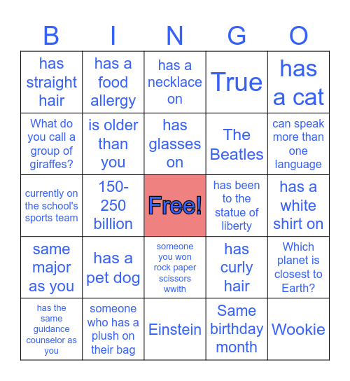 Trivia Bingo Kahoot! Bingo Card
