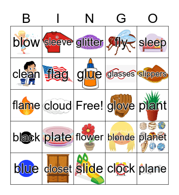 L Blends Bingo Card