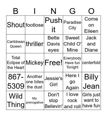 Card 40 Bingo Card